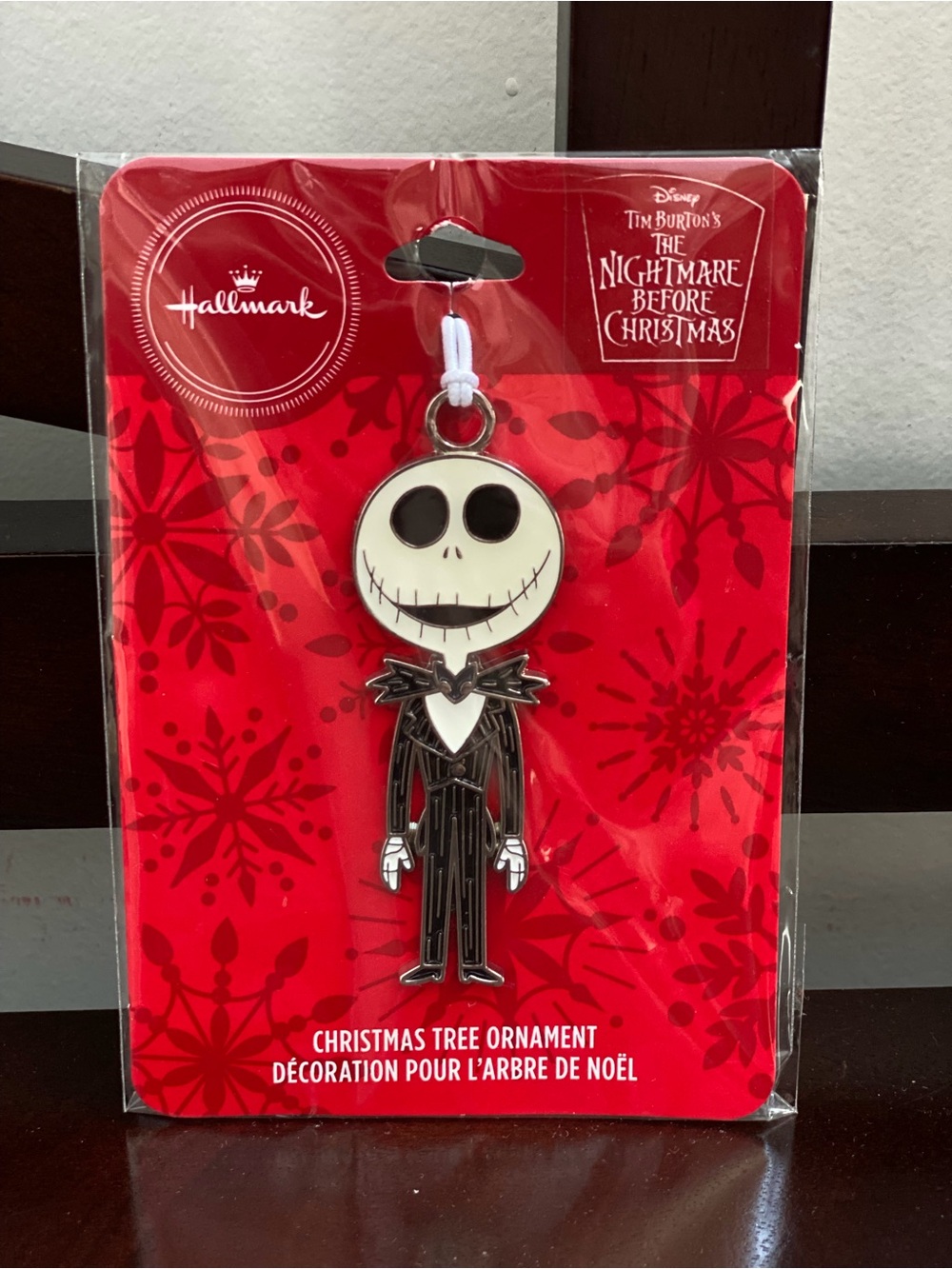 Disney Jack Skellington Black & White Metal Ornament